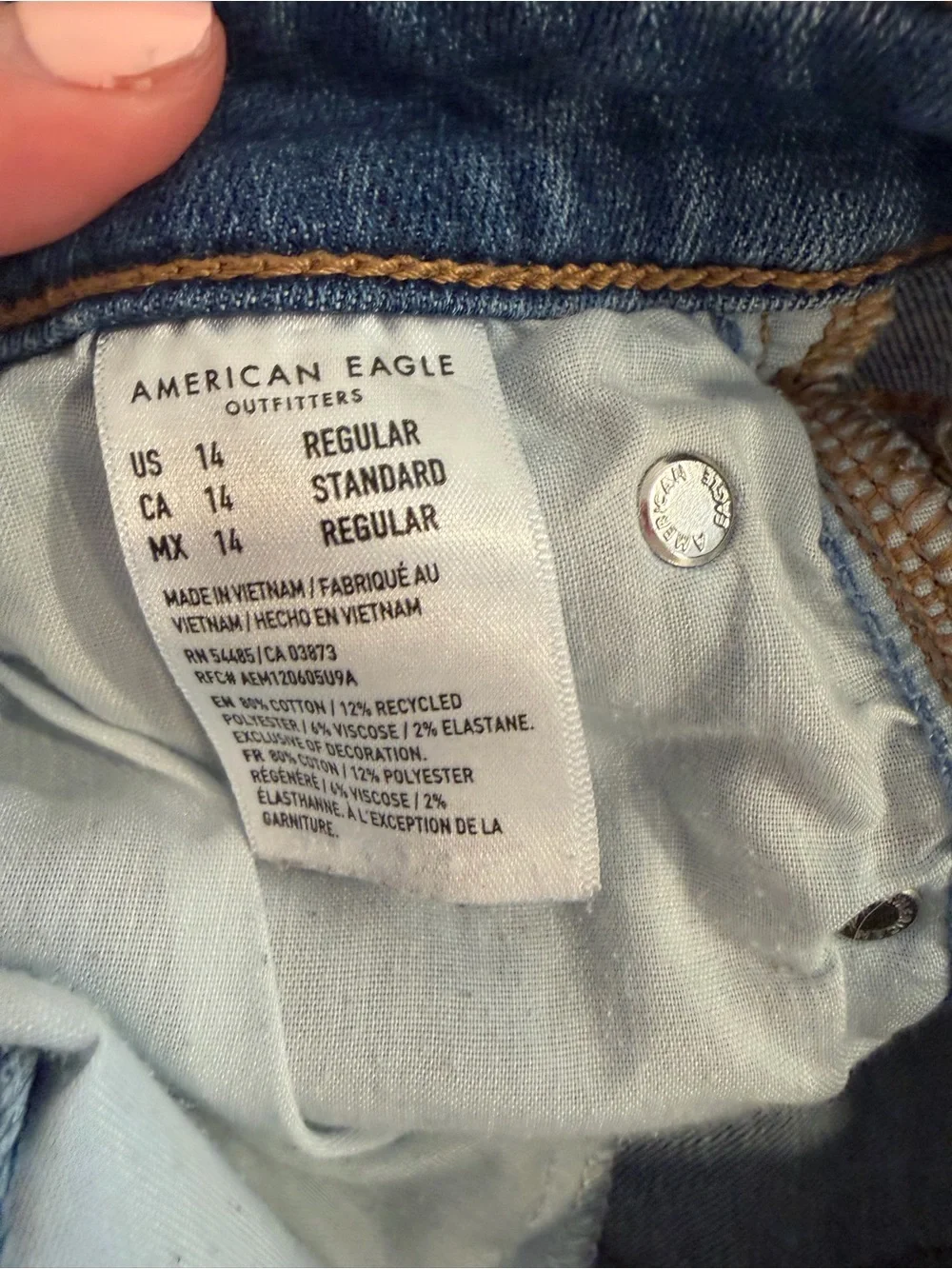 American Eagle Outfitters Low Rise Flare Jeans SZ 14